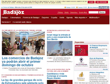 Tablet Screenshot of lacronicabadajoz.com